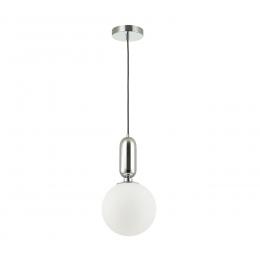 Odeon light 4670/1 PENDANT ODL20 347 хром/белый Подвес E27 1*40W (тип лампы СВЕЧА) 220V OKIA  купить